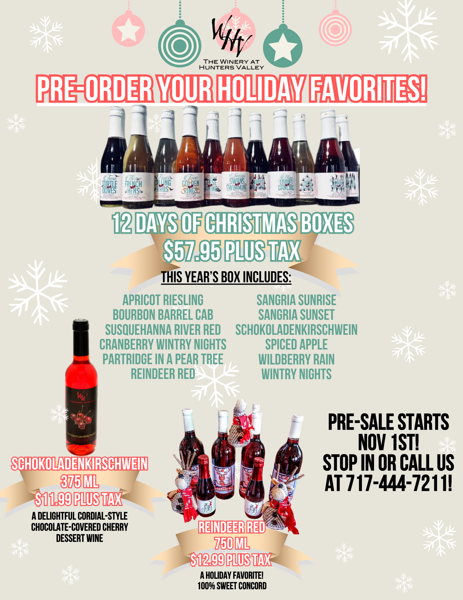 Holiday Pre-sale!